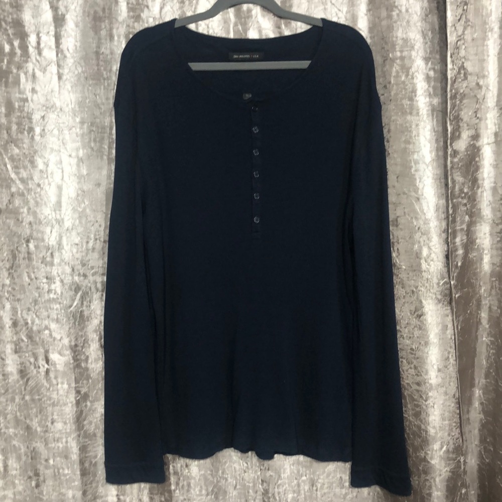 John Varvatos XL Men’s Thermal Long Sleeve Shirt